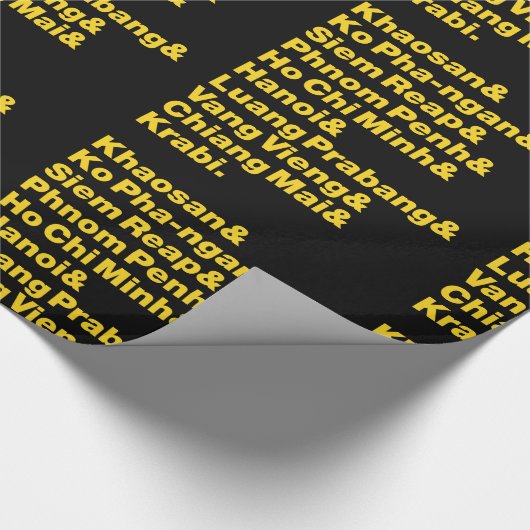 Banana Pancake Trail / Circuit Geschenkpapier (Ecke)