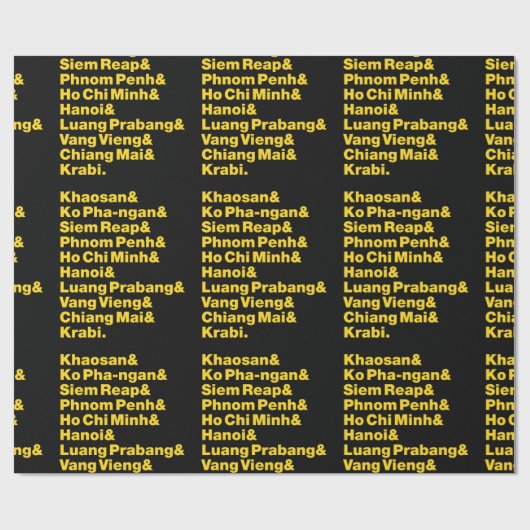 Banana Pancake Trail / Circuit Geschenkpapier (Flach)