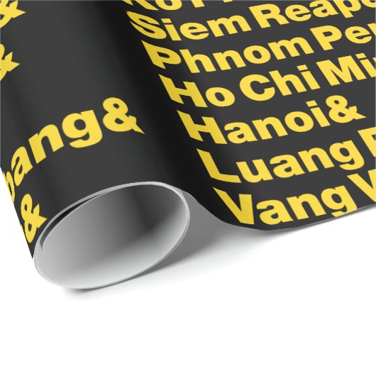 Banana Pancake Trail / Circuit Geschenkpapier (Rolleneckpunkt)