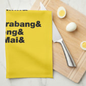 Banana Pancake Trail / Circuit Geschirrtuch (Viertel Falte)