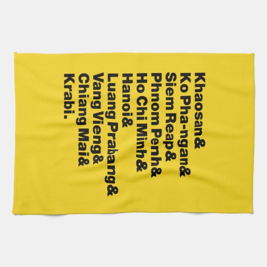 Banana Pancake Trail / Circuit Geschirrtuch (Horizontal)