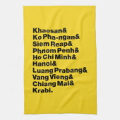 Banana Pancake Trail / Circuit Geschirrtuch (Vertikal)