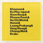 Banana Pancake Trail / Circuit Glasuntersetzer (Vorderseite)