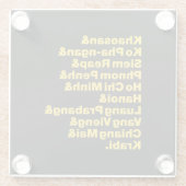 Banana Pancake Trail / Circuit Glasuntersetzer (Rückseite)