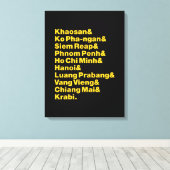 Banana Pancake Trail / Circuit Leinwanddruck (Insitu (Holzboden))