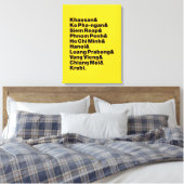 Banana Pancake Trail / Circuit Leinwanddruck (Insitu (Schlafzimmer))