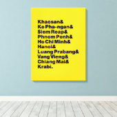 Banana Pancake Trail / Circuit Leinwanddruck (Insitu (Holzboden))