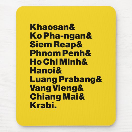 Banana Pancake Trail / Circuit Mousepad (Vorne)