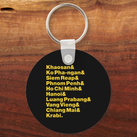 Banana Pancake Trail / Circuit Schlüsselanhänger (Vorderseite)