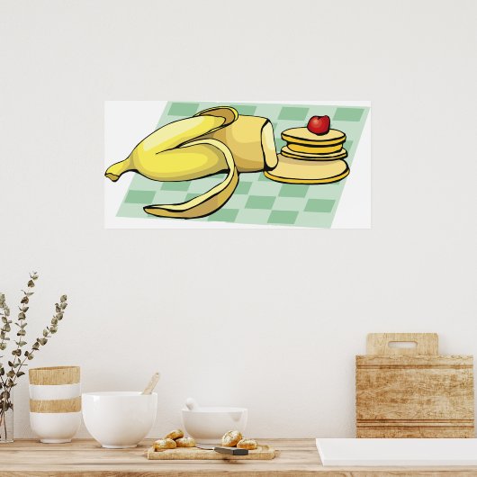 Banana Pancakes Poster (Küche)