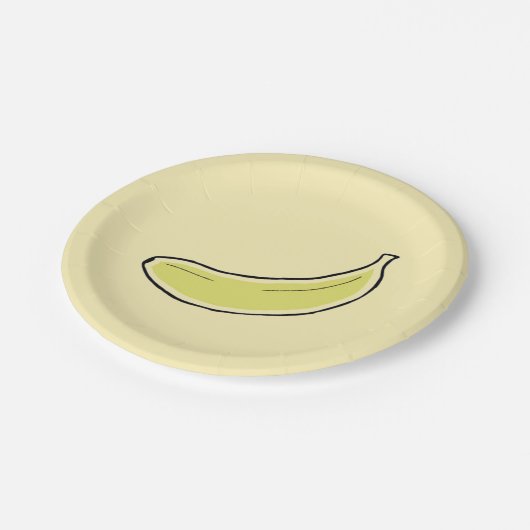 Banana Pappteller (Schrägansicht)