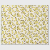 Banana Parade Butter Gelb Geschenkpapier (Flach)