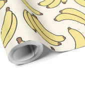 Banana Parade Butter Gelb Geschenkpapier (Rolleneckpunkt)