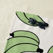 Banana Parade Sage Green Strandtuch (Beispiel)