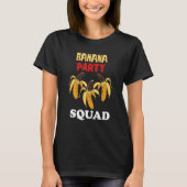 Banana Party Squad Choco Banana Vegan Food Summer T-Shirt (Vorderseite)