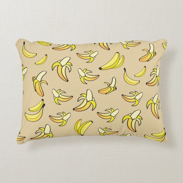Banana Pattern Dekokissen (Vorderseite)