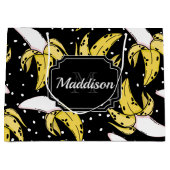Banana Pattern Große Geschenktüte (Vorderseite)