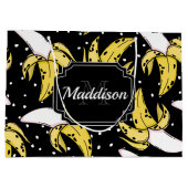 Banana Pattern Große Geschenktüte (Rückseite)
