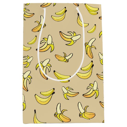Banana Pattern Mittlere Geschenktüte (Vorderseite)