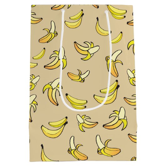 Banana Pattern Mittlere Geschenktüte (Rückseite)