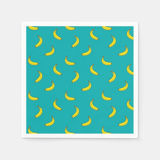 Banana Pattern Paper Napkins Serviette (Vorderseite)