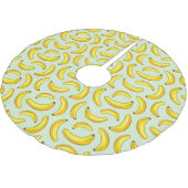 Banana Pattern Polyester Weihnachtsbaumdecke (Schrägansicht)