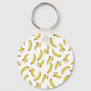 Banana Pattern Printed Keychain Schlüsselanhänger