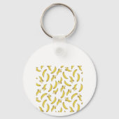 Banana Pattern Printed Keychain Schlüsselanhänger (Rückseite)