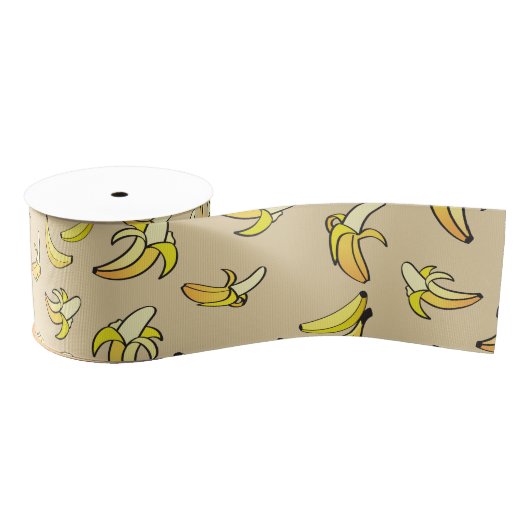 Banana Pattern Ripsband (Spule)