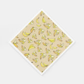 Banana Pattern Serviette (Ecke)