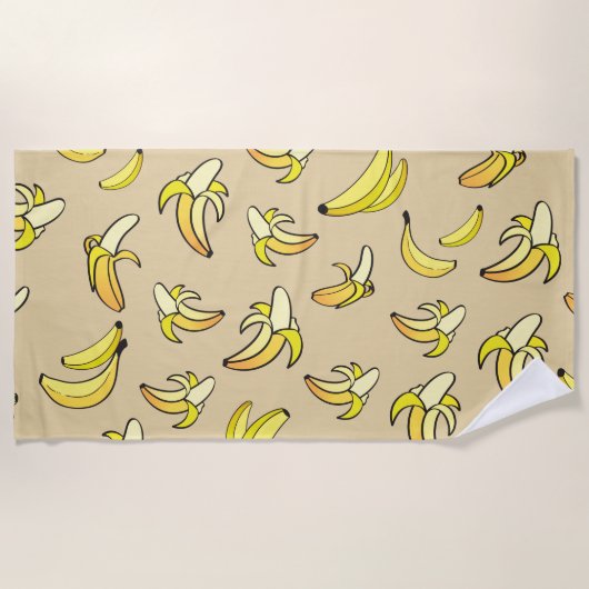 Banana Pattern Strandtuch (Vorderseite)
