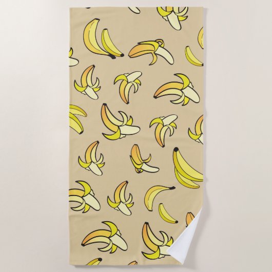 Banana Pattern Strandtuch (Vorderseite)