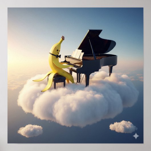 Banana Peel Piano Poster (Vorne)