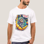 "Banana Planet - Abenteuer des Weltraumaffen" T-Shirt (Vorderseite)