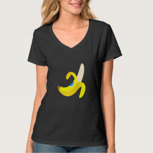 Banana Plantain Niedlich Reif Geschälte Früchte Ye T-Shirt