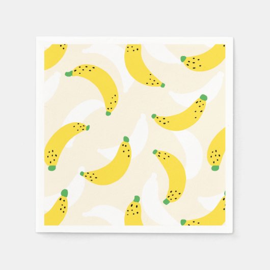 Banana Pop Gelbe Creme Serviette (Vorderseite)