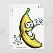 Banana Postkarte (Vorne/Hinten)