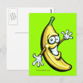 Banana Postkarte (Vorne/Hinten)