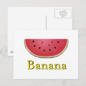 Banana Postkarte (Vorne/Hinten)