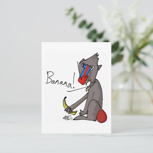 Banana! Postkarte (Stehend Vorderseite)