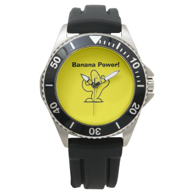 Banana-Power-Uhr Armbanduhr (Vorderseite)