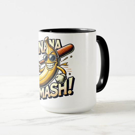 Banana Power-Up Tasse (VorderseiteRechts)