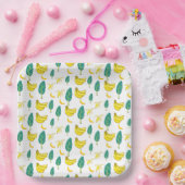 Banana Print Paper-Teller Pappteller (Party)