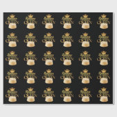 Banana Pudding Queen Ultimate Design zum Dessert Geschenkpapier (Flach)