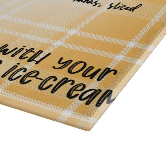 Banana Pudding Rezept Schneidebrett (Ecke)