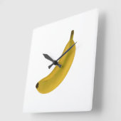 Banana Quadratische Wanduhr (Winkel)