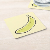 Banana Rechteckiger Pappuntersetzer (angewinkelt)