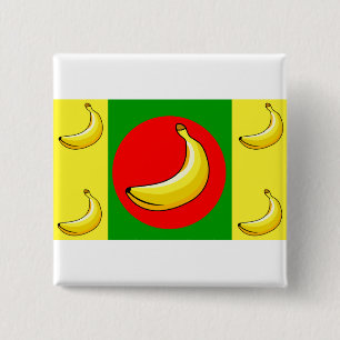 Banana-Republik-Flagge Button