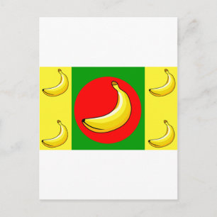 Banana-Republik-Flagge Postkarte