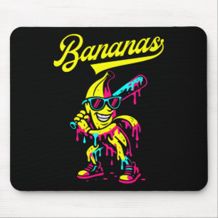 Banana Retro Rücken Popular Frucht Baseball Bana Mousepad